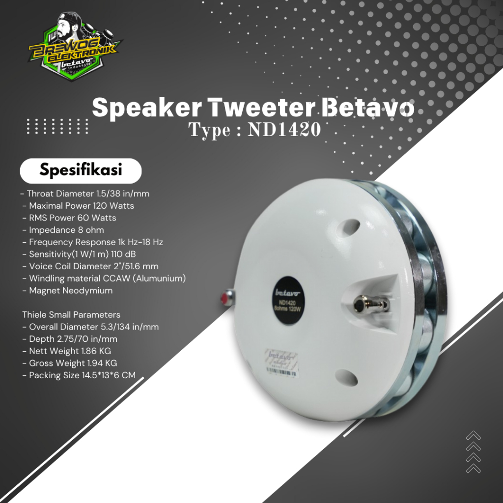 TWEETER BETAVO ND1420