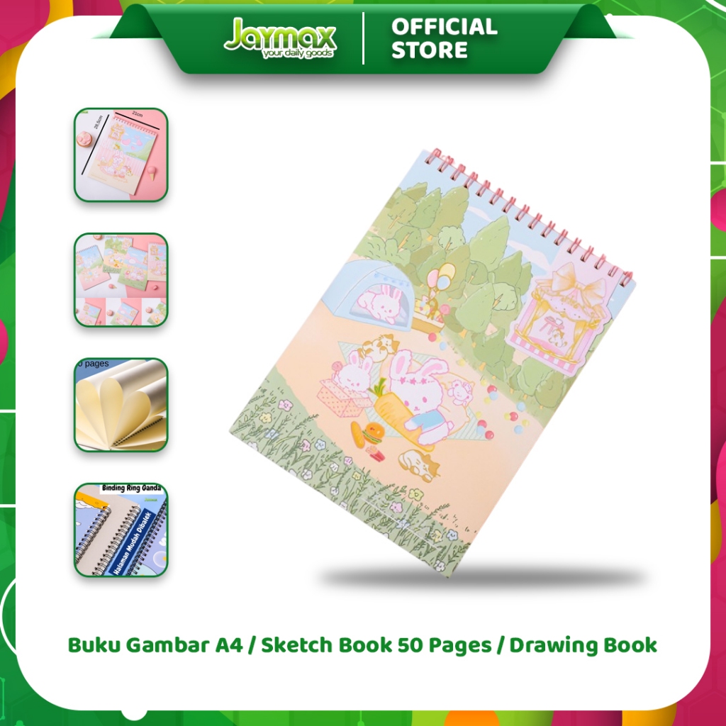 

Buku Gambar A4 / Sketch Book 50 Pages / Drawing Book