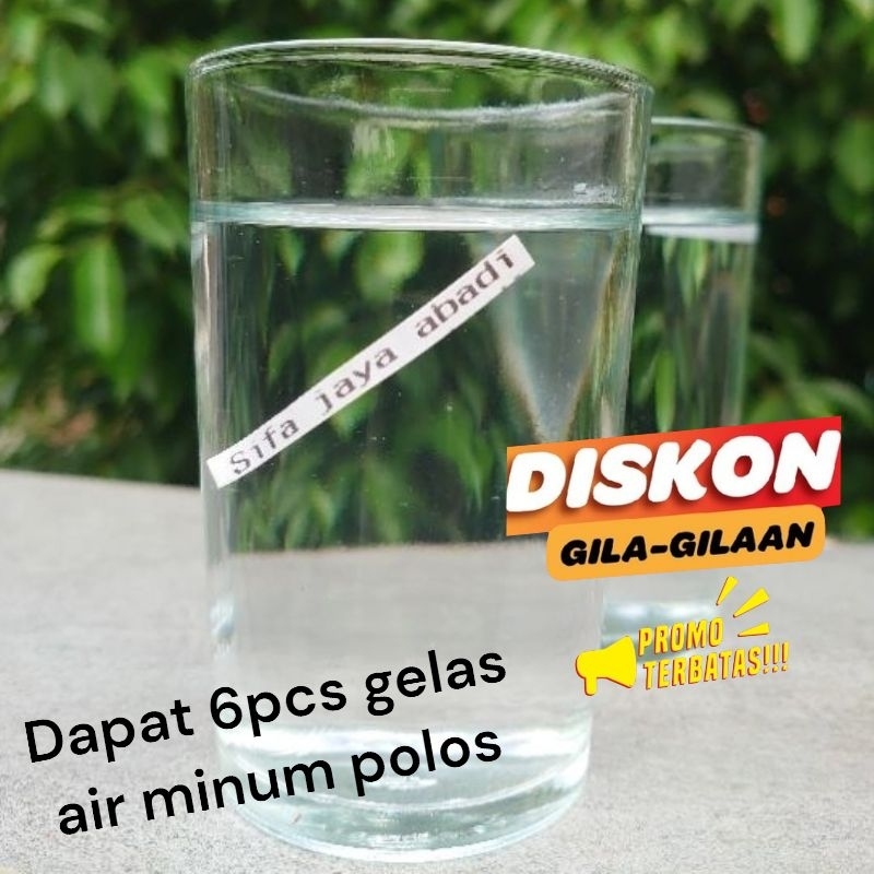 termurahgelas polos bening/6pcs gelas polos bening gelas kaca murah