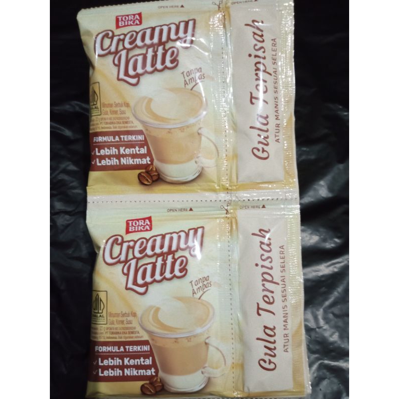 

Creamy Latte Torabika gula terpisah