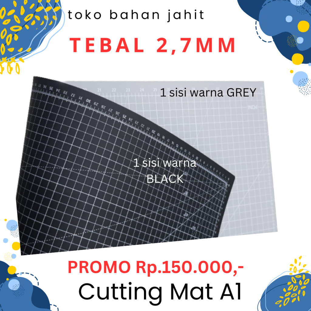 

PROMO Cutting Mat A1 TEBAL 2.7mm *BLACKGREY ONLY*