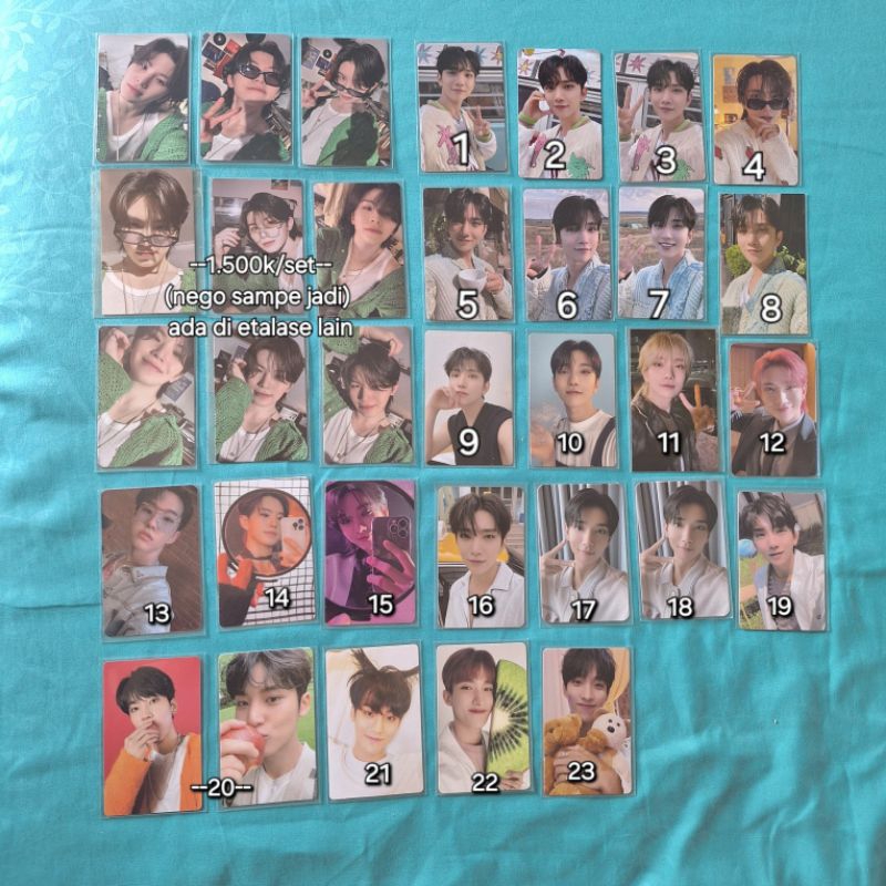 Photocard seventeen woozi Joshua Hoshi Mingyu wonwoo dokyeom dk heaven boneka wvjp iphone m2u sector