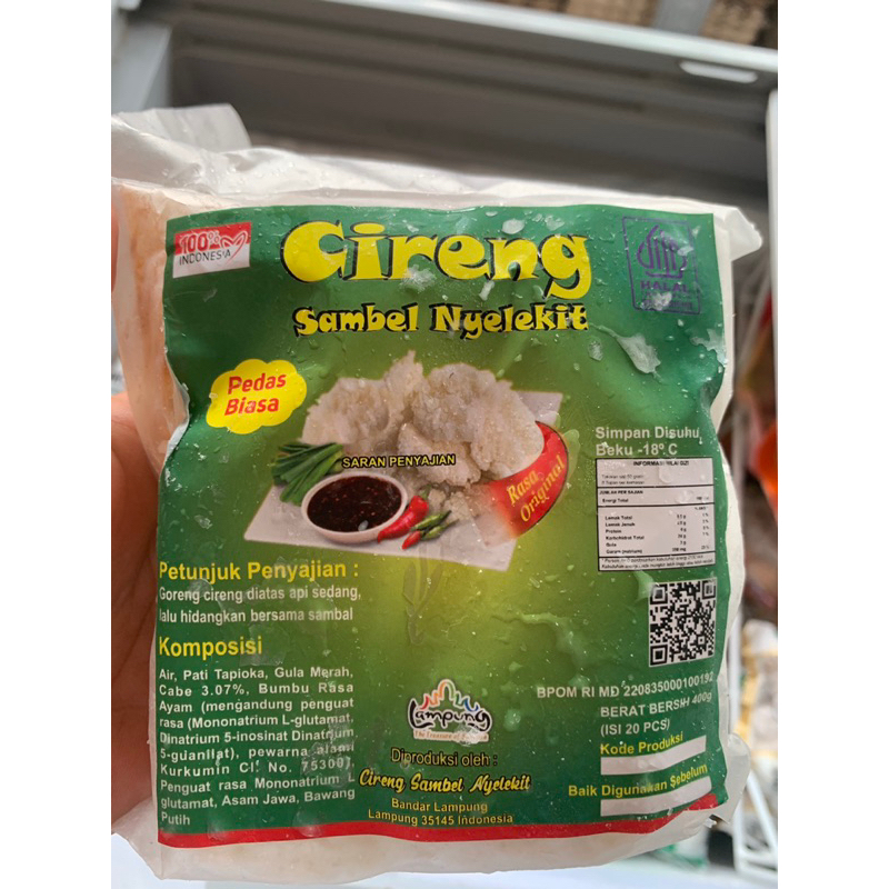 

CIRENG RUJAK BREKELE ISI 20-NGEMIL-CEMILAN ENAK-CEMILAN PRAKTIS-FROZEN FOOD-MAKANAN BEKU