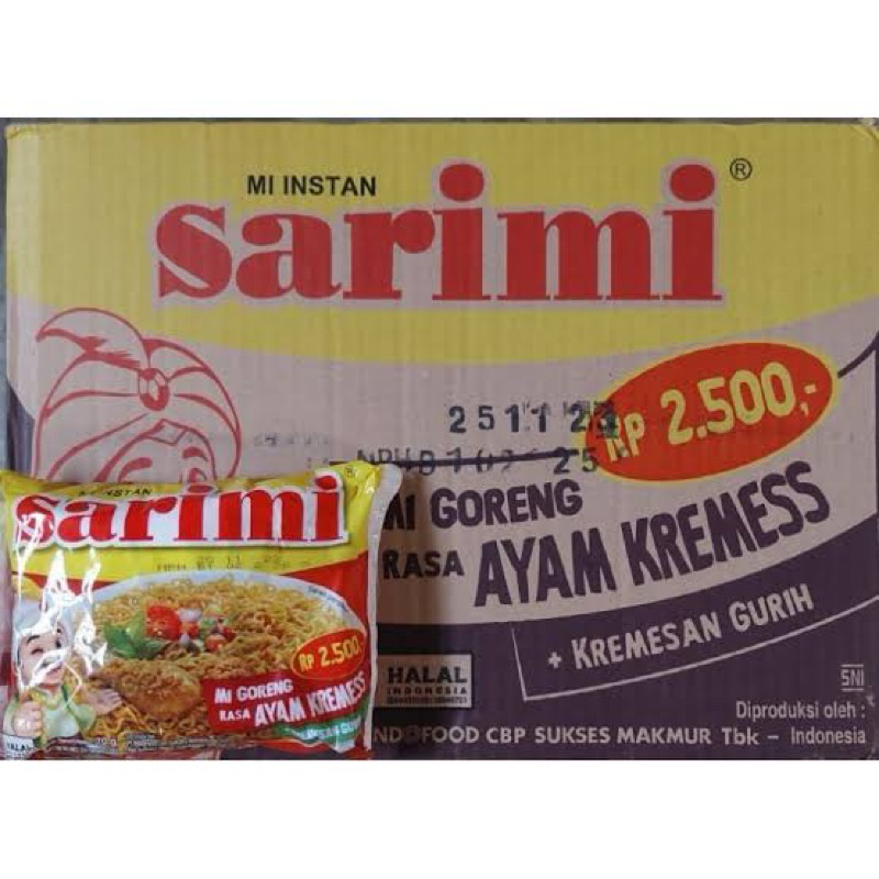 

sarimi goreng ayam kremes