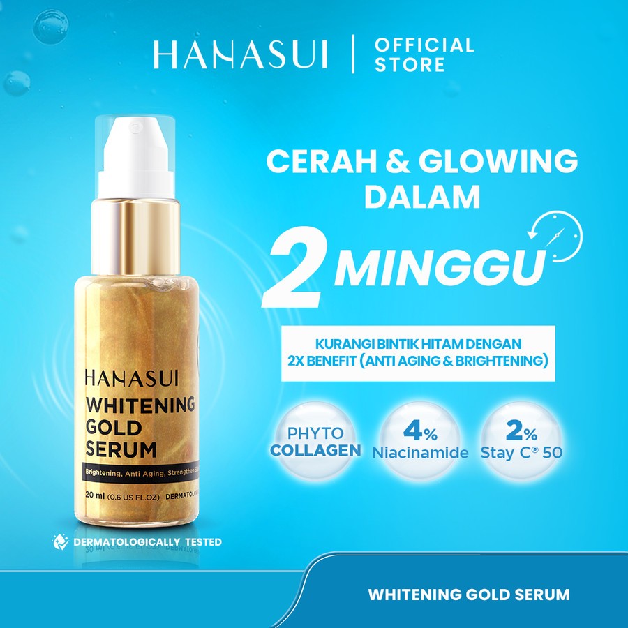 HANASUI SERUM WHITENING GOLD / SERGOLD / GOLD WHITENING / ORIGINAL