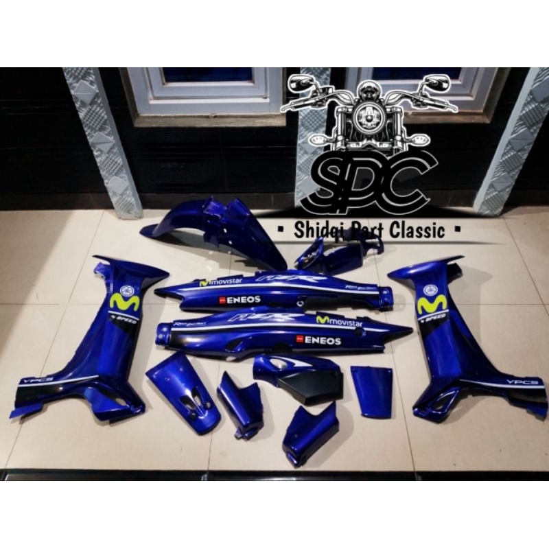 Paket Body Full Set Yamaha Fiz R FizR F1z R Vega R Lama Old Warna Biru Glossy Caver Body Full Set Te
