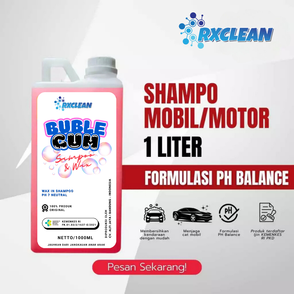 SABUN CUCI MOTOR RXCLEAN 1LITER TERMURAH BUSA MELIMPAH