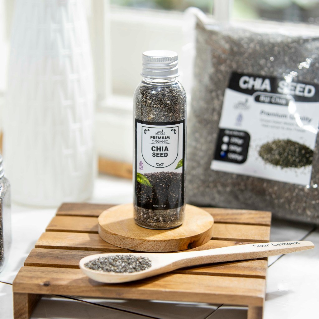 

Suur Lemeon Chia Seed 70gr Black Chia Seed Organik