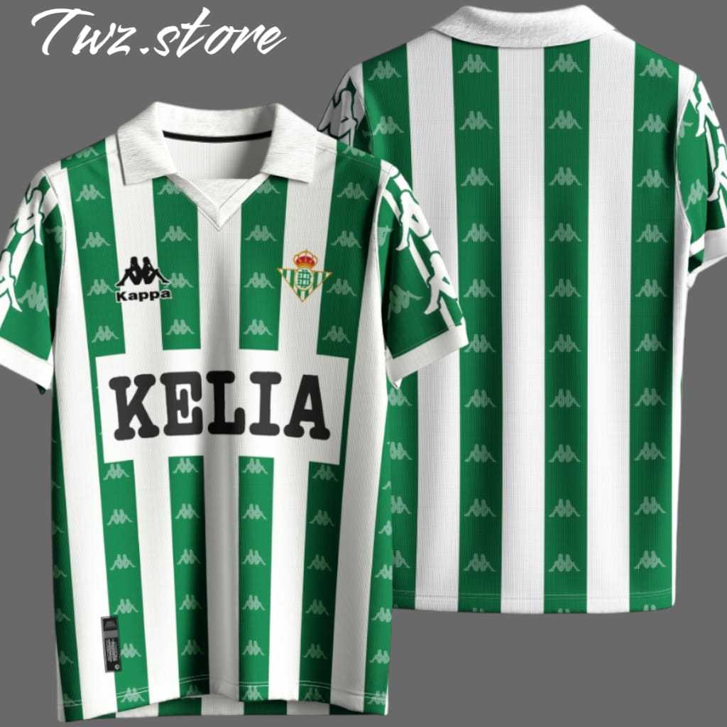 TWZ - JERSEY REAL BETIS RETRO JERSEY VINTAGE REAL BETIS FREE NAME AND BACK NUMBER