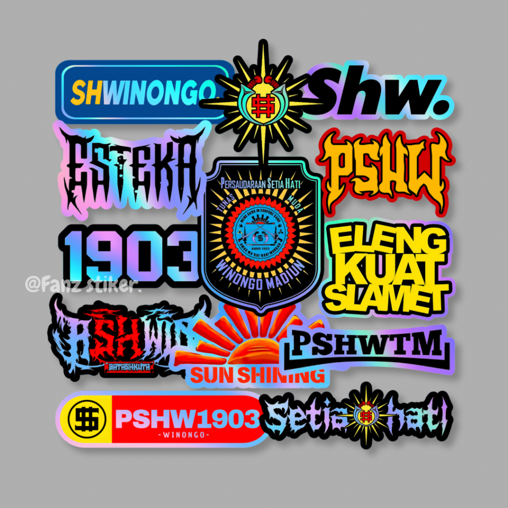 

STIKER HOLOGRAM PSHW WINONGO ISI 13pcs - ANTI AIR, STIKER PERGURUAN | STIKER SILAT, HELM, LAPTOP, VOL 13 HLG