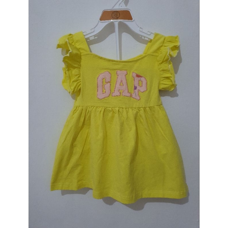 dress baby gap kuning lemon (new with tag)