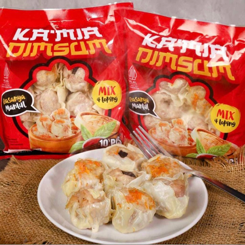 

dimsum kimia dimsum ayam enak lezat praktis isi (10 pcs) dengan toping keju jamur