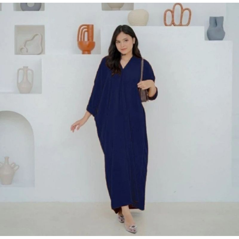 Kayla Kaftan Crinkle Airflow - Kaftan Dewasa Crinkle Airflow - Kaftan Dewasa Bahan Crinkle Airflow