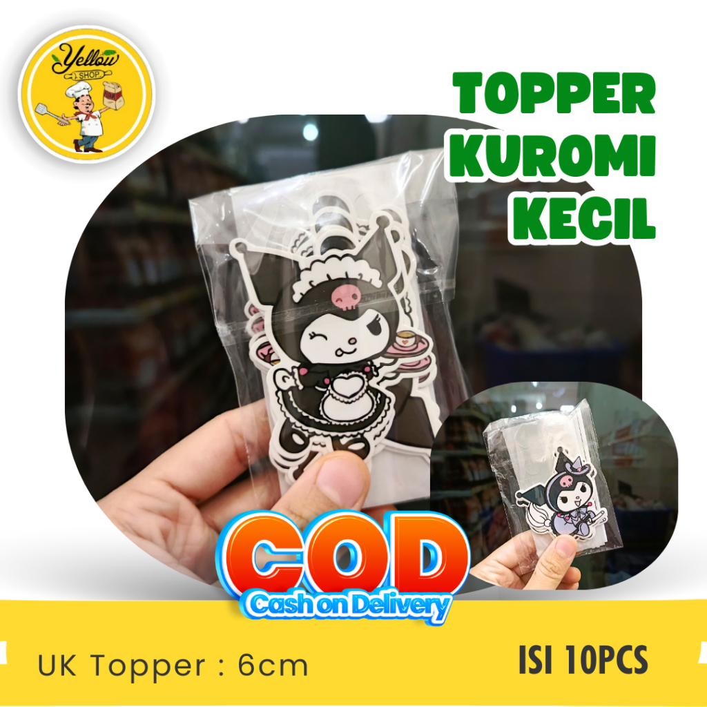 

TOPPER TP.KUROMI KECIL ISI 10 / HIASAN KUE KUROMI