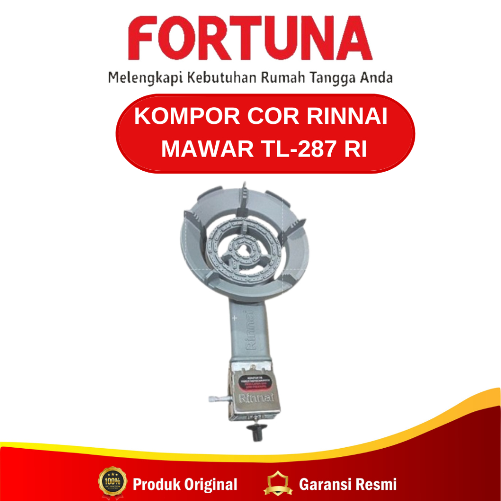 Rinnai Kompor Cor Mawar TL-287 RI Kompor 1 tungku