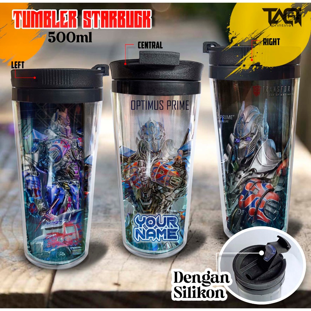Kado Spesial Tumbler Optimus Prime 02 Botol Minum Optimus Prime 500 ML