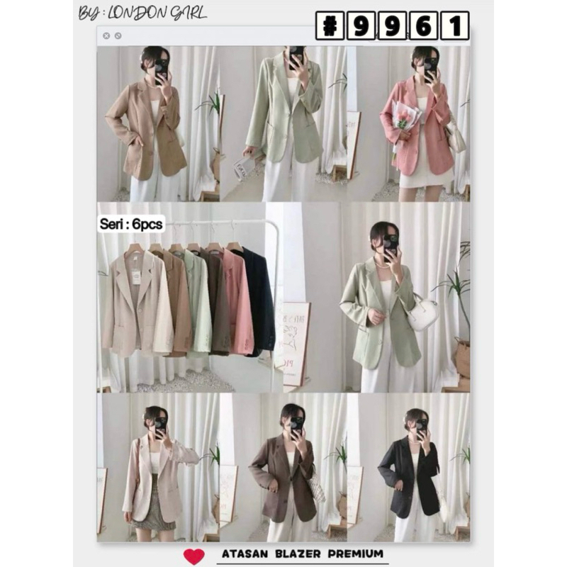 BLAZER WANITA IMPORT / ATASAN BLAZER IMPORT BKK CHINA / BAJU KANTORAN CARDIGAN