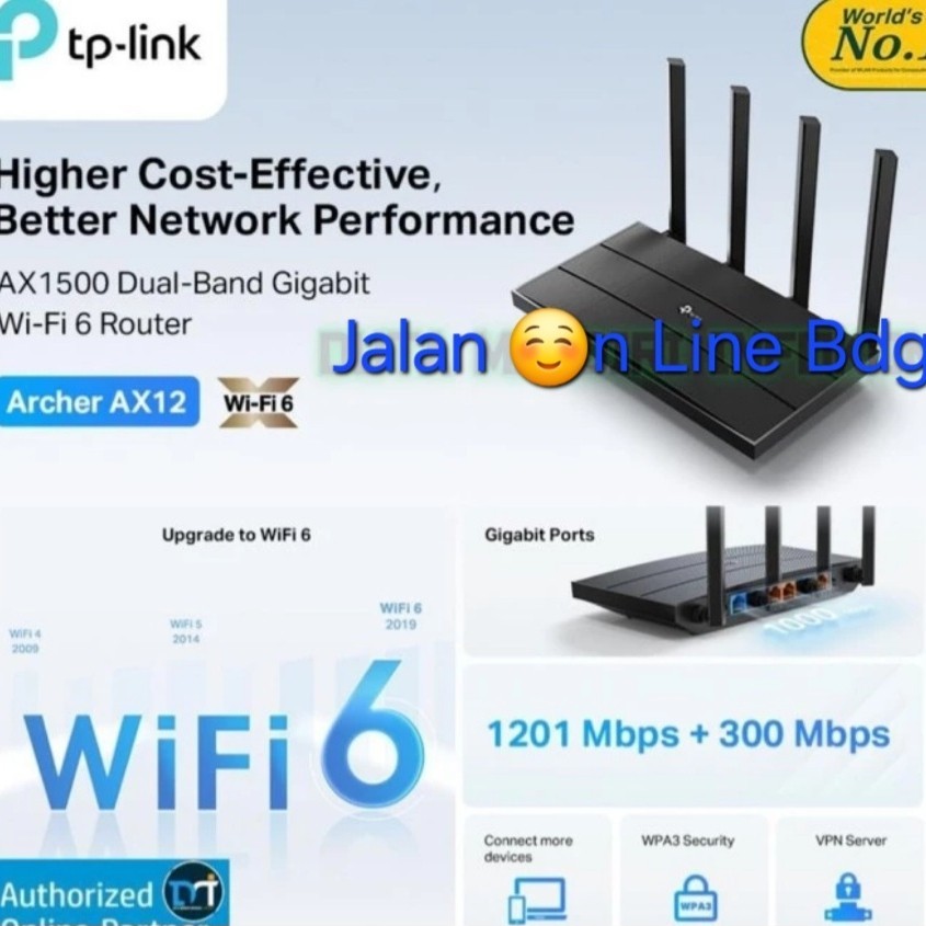 TP-link AX12 AX1500 WiFi 6 Router tplink Archer AX12 AX1500 tp link