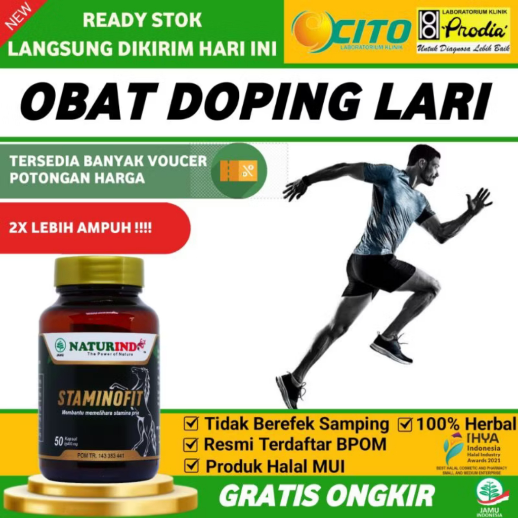 STAMINOFIT - Doping Kuat Lari Penambah Stamina Olahraga Pria Dan Wanita