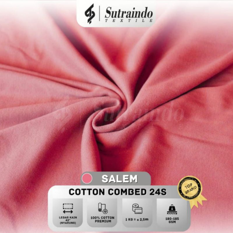 KAIN COTTON COMBED 24S (SALEM) PER 0.5 KG