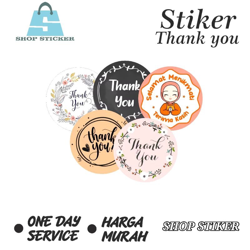 

Stiker Label Thank You / Stiker Ucapan Bulat / Stiker Tempel / Stiker Label