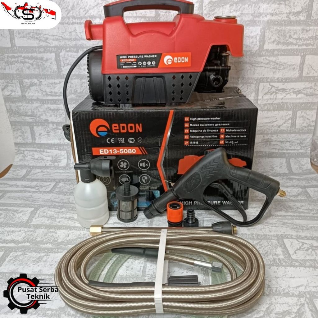 High Pressure Jet cleaner EDON ED13-5080 Mesin Cuci Steam Motor Mobil