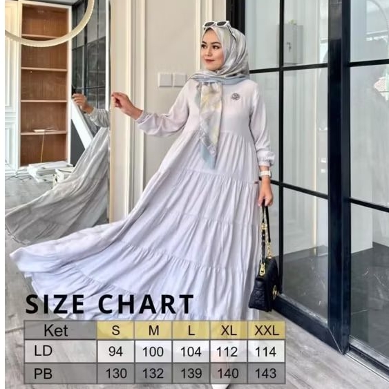 Journey Premium Terbaru Ori Hanna Dress Bahan Rayon Murah