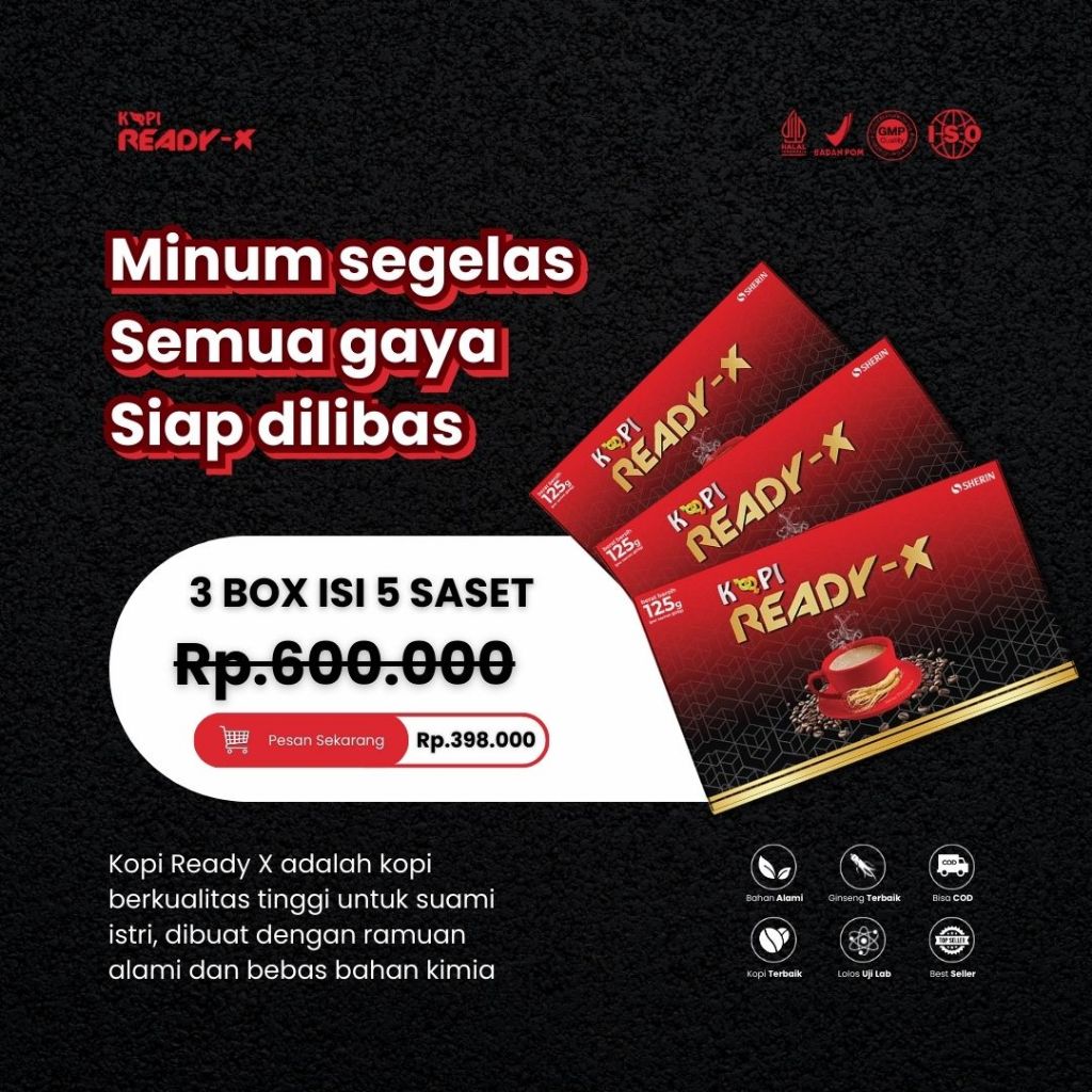 

Kopi Ready X BELI 1 GRATIS 1