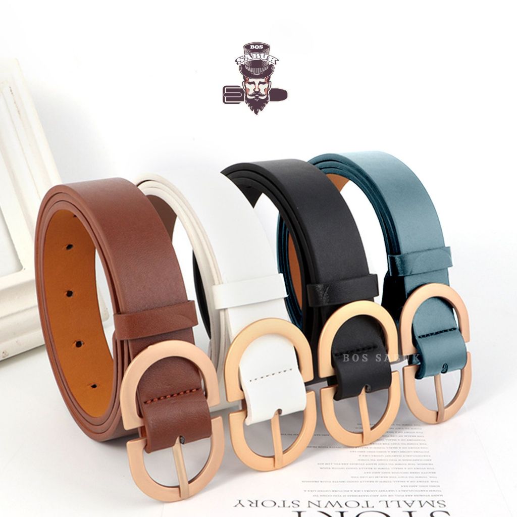 Kulit Sabuk Wanita Kekinian Ikat Pinggang Wanita  Belt Wanita Korea -BS364