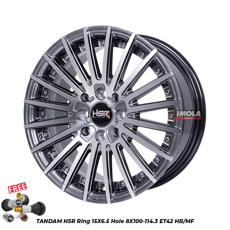 Velg Ring 15 Mobil Ayla Agya Brio Livina Xenia Velg Mobil HSR TANDAM R15 Lebar 6,5