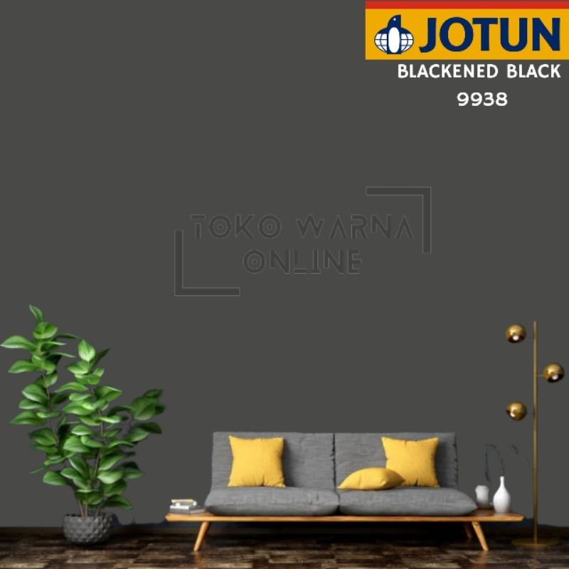CAT TEMBOK INTERIOR JOTUN SERIES - BLACKENED BLACK 9938  (GALON)