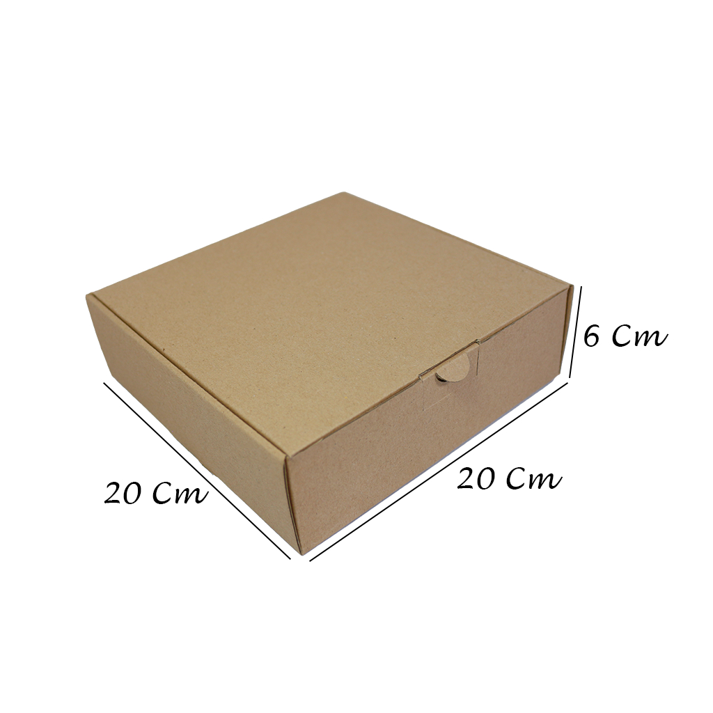 

Kardus karton model lock atas uk. 20x20x6 cm...Die Cut untuk kotak Aksesoris, Kue tart