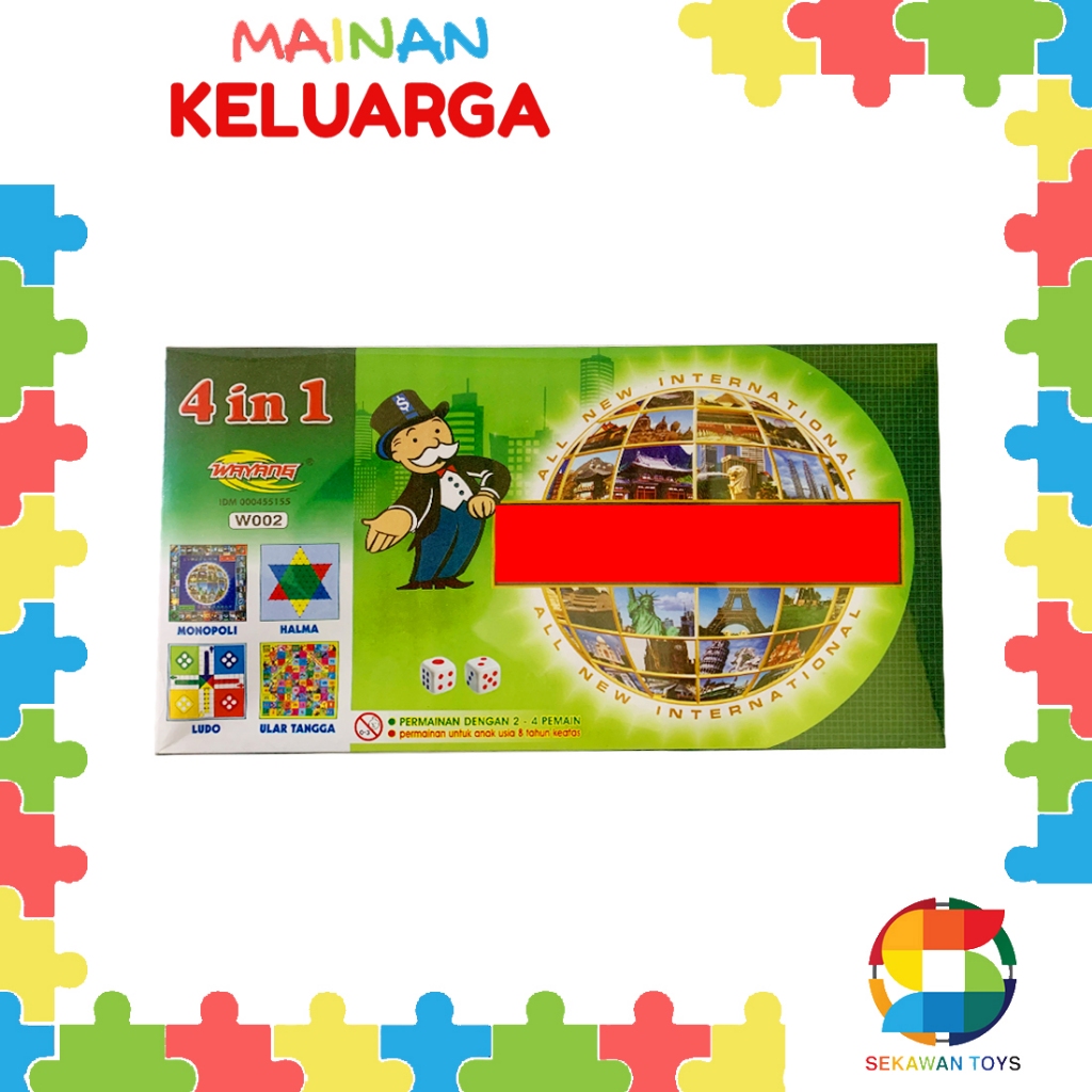 Mainan anak dan remaja M0N0P0LY 4 in 1 murah / M0N0P0LY murah [7022]