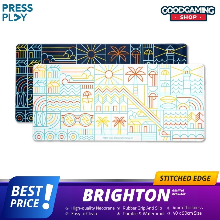 BRIGHTON Gaming Mousepad Deskmat by Press Play
