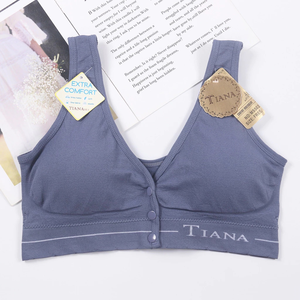 Bh Sport Tiana Ms 502 Gym Bra Olahraga Menyusui Tanpa Kawat Kancing Depan