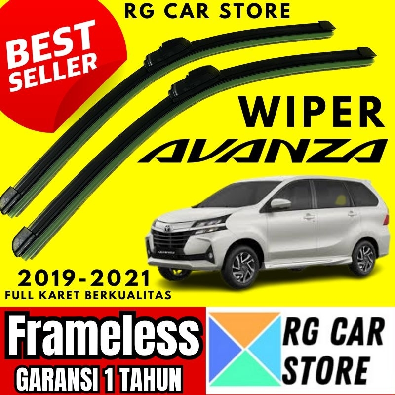 Wiper Kaca Mobil Avanza 2019-2021 Full Karet Merek Flatmoon Original