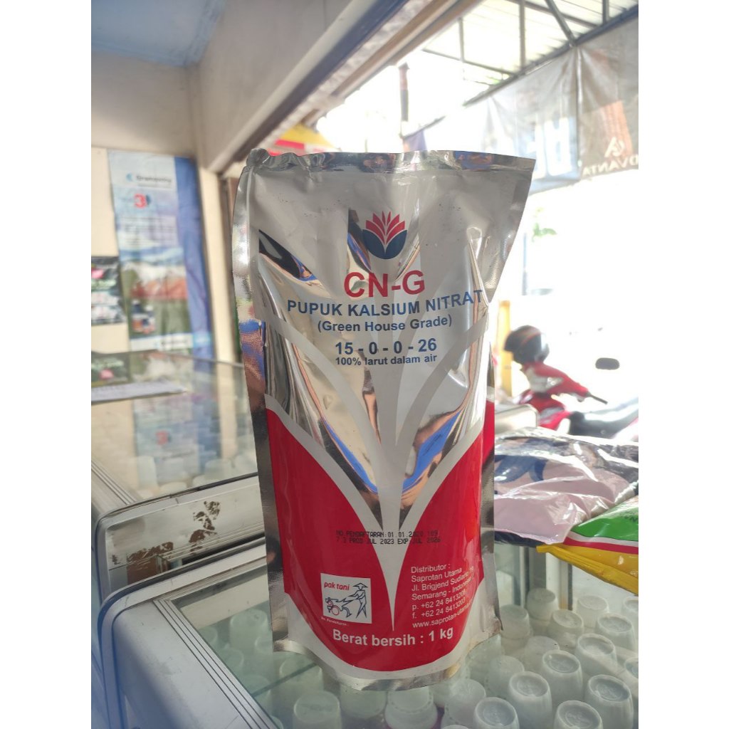100% ORI PUPUK CALSIUM NITRAT CN-G PAK TANI 1 KG / CNG 1KG / CNG 1 KG / PUPUK CNG PAK TANI 1KG