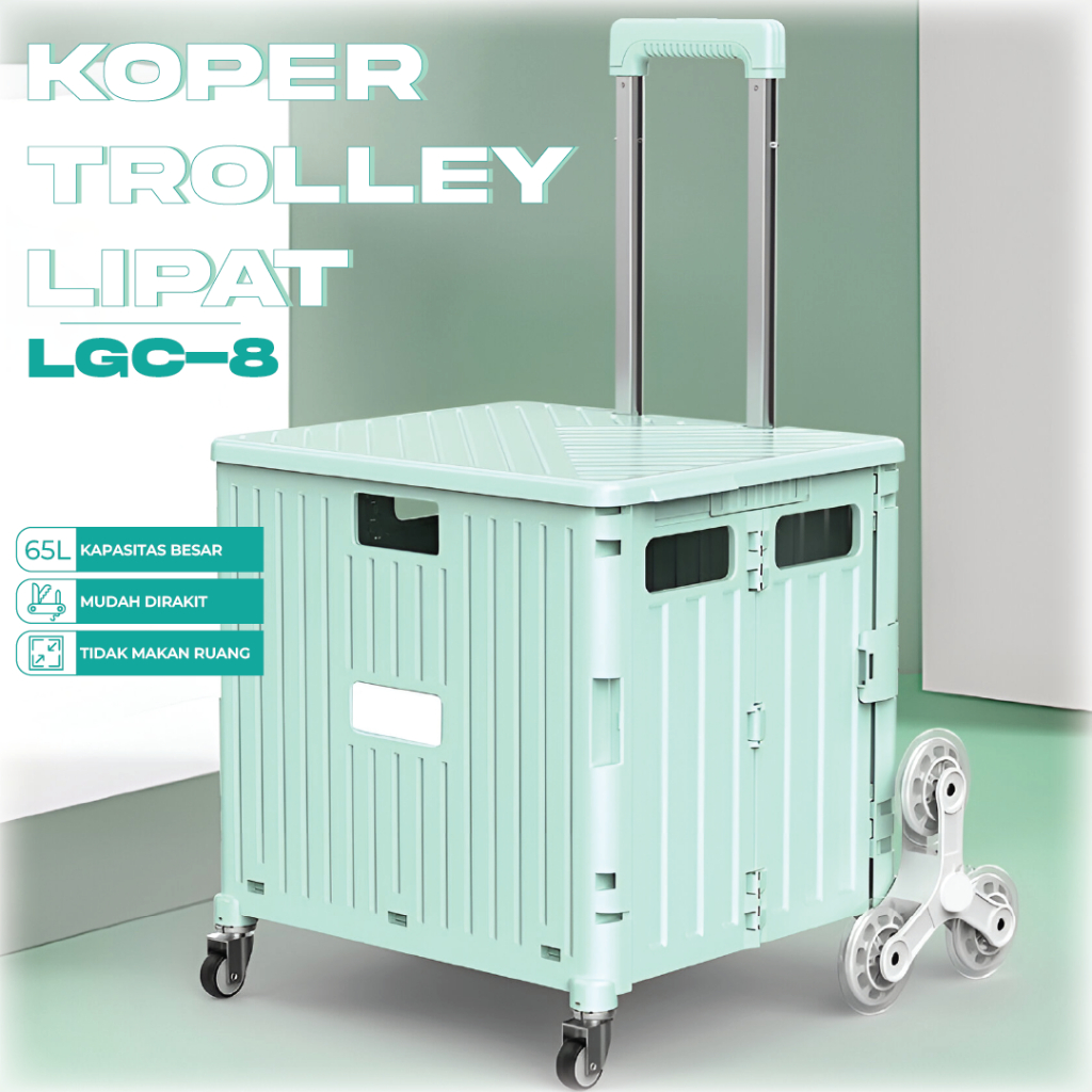 Keranjang Koper Troli Lipat Keranjang Belanja Troli Hewan