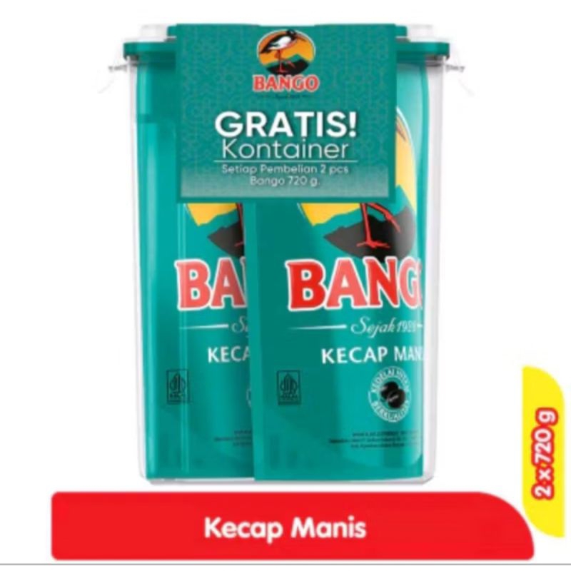 

Kecap Bango Kental Manis Free Container 720 mL