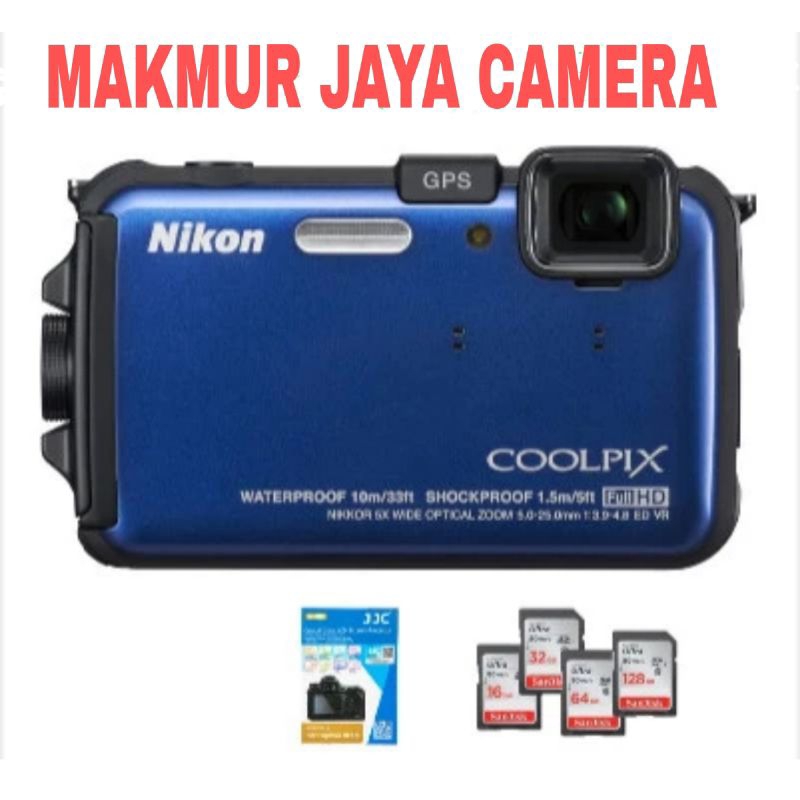 NIKON COOLPIX AW100 CAMERA WATERPROOF - STANDAR BOX