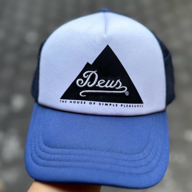 DEUS ex machina topi trucker biru NEW ORIGINAL 100%