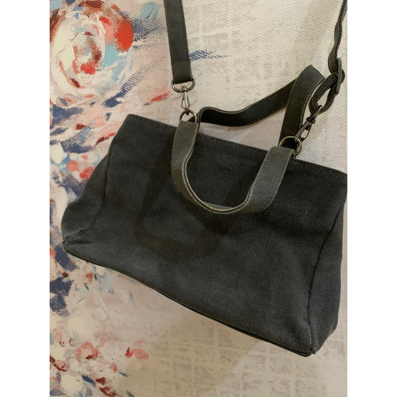 Tas Kwani grey denim