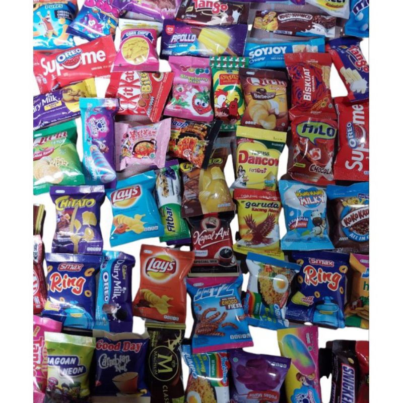 Magnet Kulkas / Tempelan Kulkas Makanan Snack 15 PCS/ Tempelan Magnet Kulkas Snack