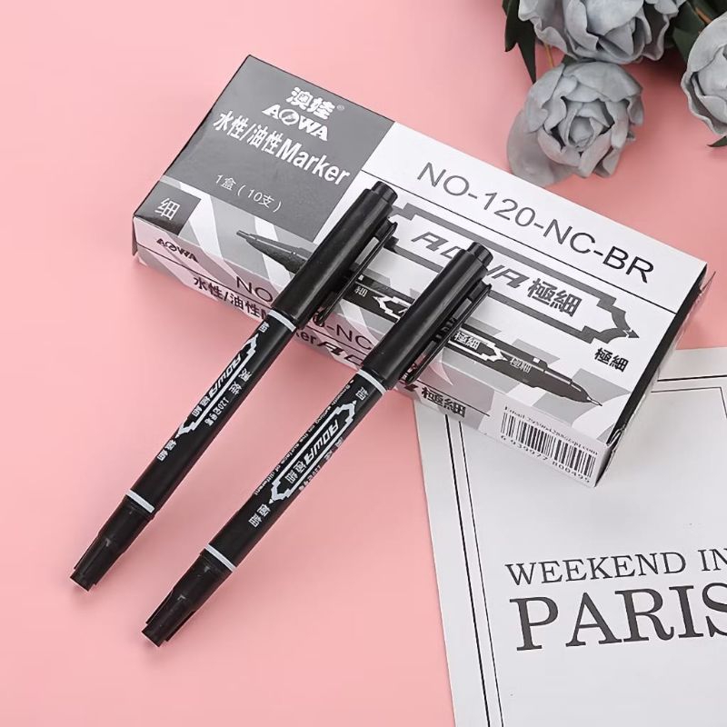 

Spidol Felt Tip 0.5mm super smooth & fine/spidol yang cocok untuk menulis kartu ucapan ujung halus cepat kering/spidol tinta hitam hasil tulisan halus/cod pekanbaru riau hari guru