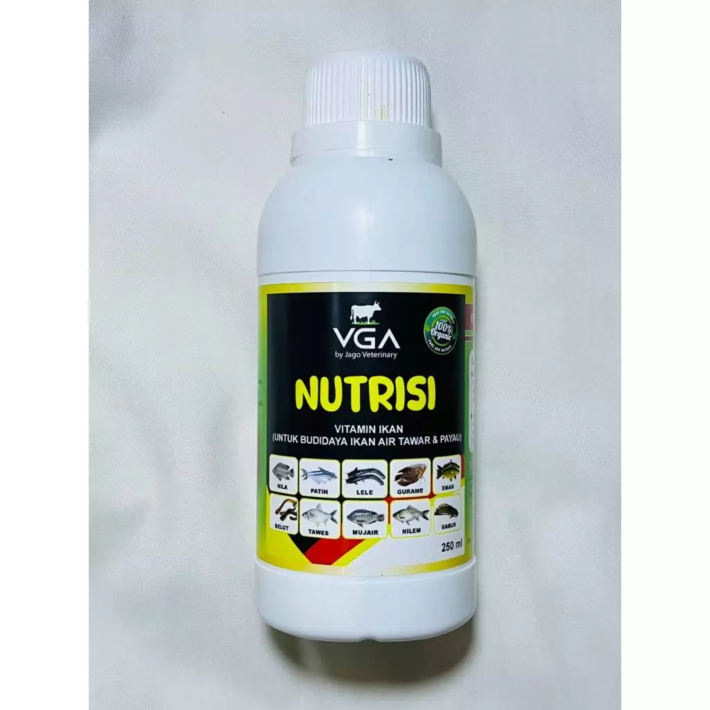 VGT Nutrisi Ikan - VGT Ikan 250 ml - Suplemen Untuk Semua Tambak Ikan
