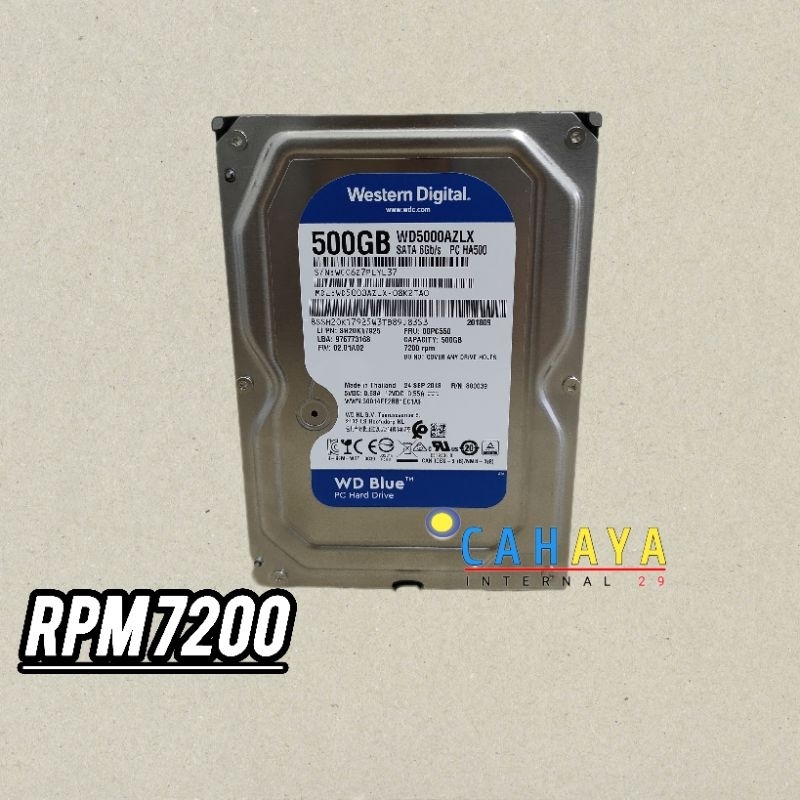 HARDISK INTERNAL 500GB WD -HDD SATA 3.5 INCHI COCOK UNTUK CCTV DAN COMPUTER CPU BERGARANSI