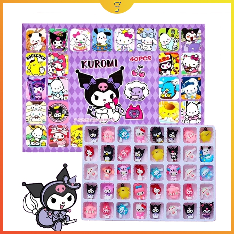 Keychain Blind Box Charm Gantungan Kunci Kuromi Lotso Surprise Box Lucky Hadiah 40 Holes