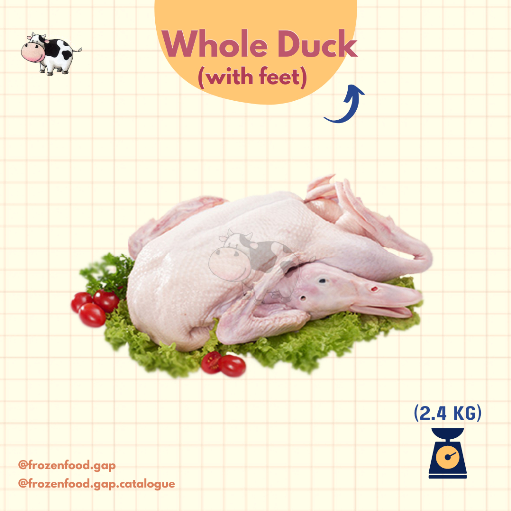 

WHOLE DUCK 2.4KG | BEBEK UTUH | FROZEN DUCK | FROZEN MEAT | DAGING BEKU