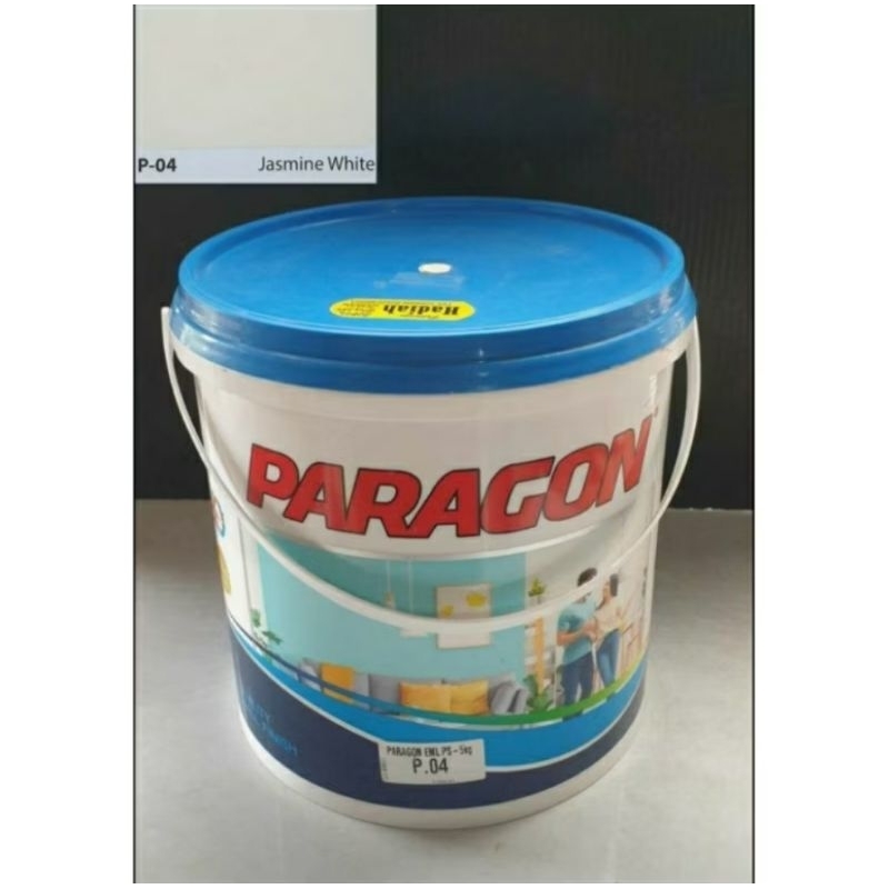 cat tembok dinding rumah paragon galon 5 kg warna jasmine white putih jasmine