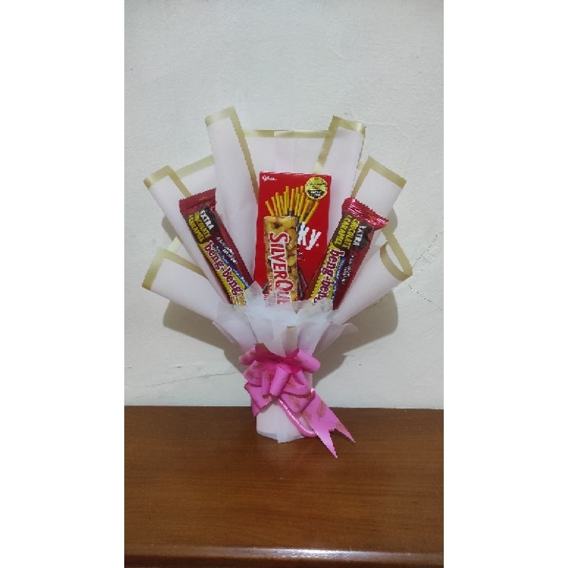 

Buket snack beng2, silverqueen & pocky